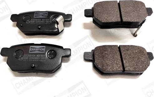 Champion 572591CH - Brake Pad Set, disc brake autospares.lv