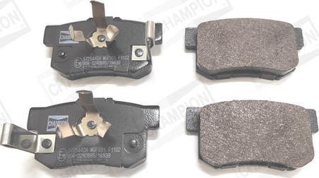 Champion 572544CH - Brake Pad Set, disc brake autospares.lv