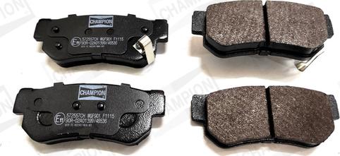 Champion 572557CH - Brake Pad Set, disc brake autospares.lv