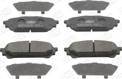 Champion 572529CH - Brake Pad Set, disc brake autospares.lv