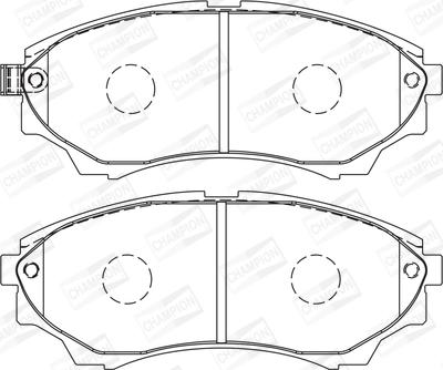 Champion 572572CH - Brake Pad Set, disc brake autospares.lv