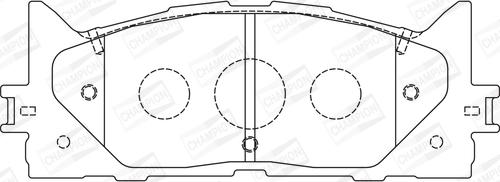 Champion 572651CH - Brake Pad Set, disc brake autospares.lv