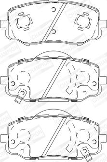 Champion 572609CH - Brake Pad Set, disc brake autospares.lv