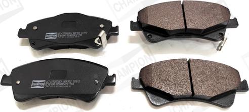 Champion 572600CH - Brake Pad Set, disc brake autospares.lv