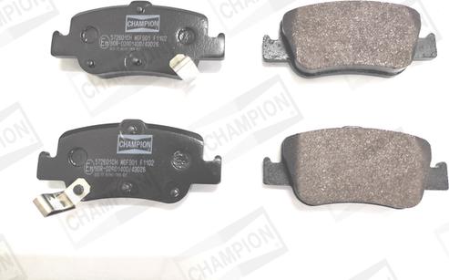 Champion 572601CH - Brake Pad Set, disc brake autospares.lv