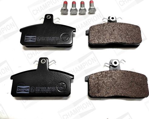 Champion 572160CH - Brake Pad Set, disc brake autospares.lv