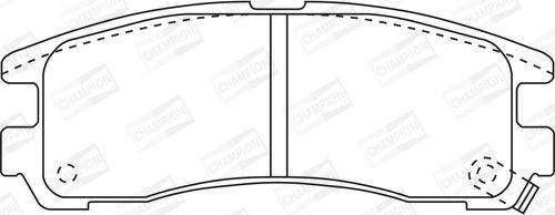 Champion 572186CH - Brake Pad Set, disc brake autospares.lv