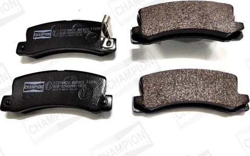 Champion 572188CH - Brake Pad Set, disc brake autospares.lv