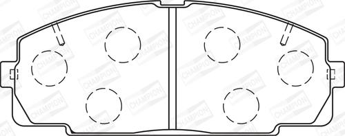 Champion 572367CH - Brake Pad Set, disc brake autospares.lv