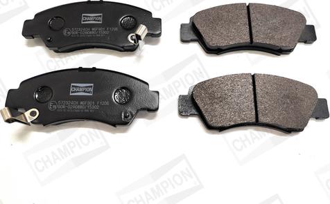 Champion 572324CH - Brake Pad Set, disc brake autospares.lv