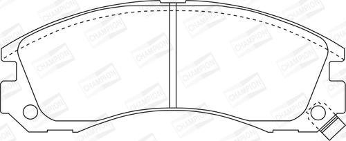 Champion 572370CH - Brake Pad Set, disc brake autospares.lv