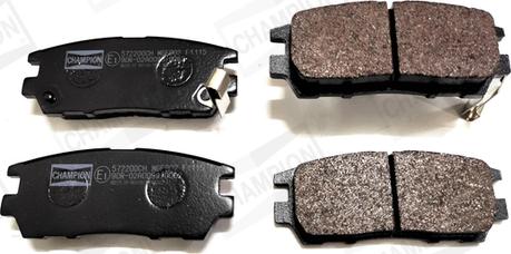 Champion 572200CH - Brake Pad Set, disc brake autospares.lv