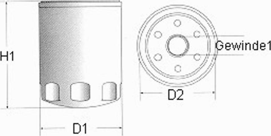 Champion B101/606 - Oil Filter autospares.lv