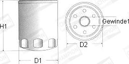 Champion F122/606 - Oil Filter autospares.lv