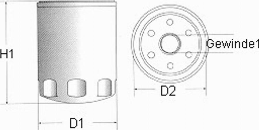 Champion C130/606 - Oil Filter autospares.lv