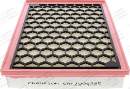 Champion CAF100839P - Air Filter, engine autospares.lv