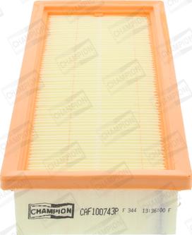 Champion CAF100743P - Air Filter, engine autospares.lv