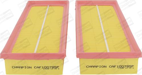 Champion CAF100785P - Air Filter, engine autospares.lv