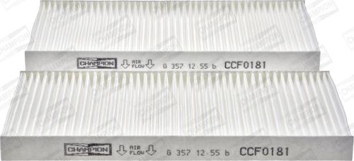 Champion CCF0181 - Filter, interior air autospares.lv