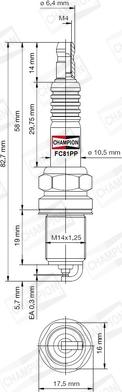 Champion CCH1256 - Spark Plug autospares.lv