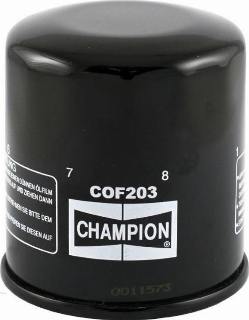 Champion COF203 - Oil Filter autospares.lv
