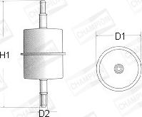 Champion L101/606 - Fuel filter autospares.lv