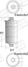 Champion L228/606 - Fuel filter autospares.lv