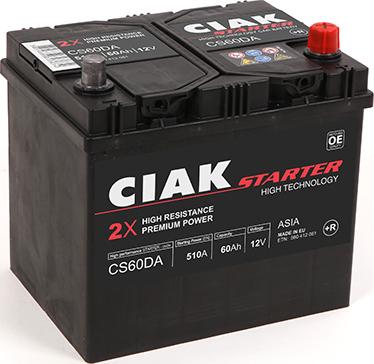 CIAKStarter CS60DA - Starter Battery autospares.lv