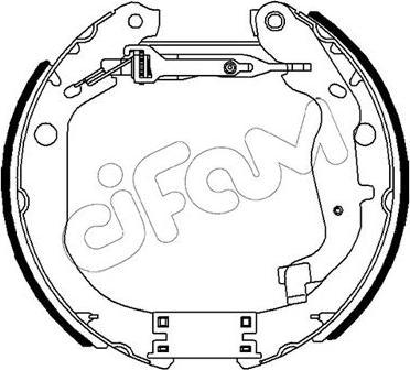 Cifam 151-491 - Brake Shoe Set autospares.lv