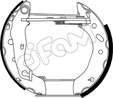 Cifam 151-483 - Brake Shoe Set autospares.lv