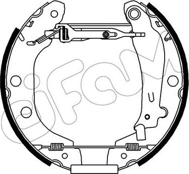 Cifam 151-431 - Brake Shoe Set autospares.lv