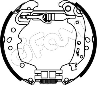 Cifam 151-545 - Brake Shoe Set autospares.lv