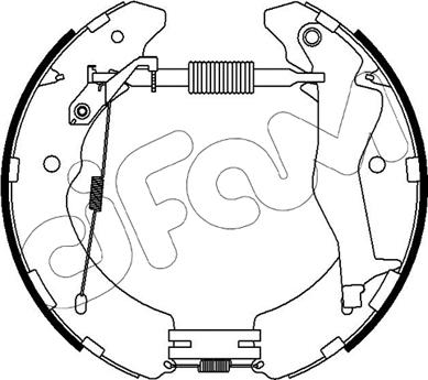 Cifam 151-527 - Brake Shoe Set autospares.lv