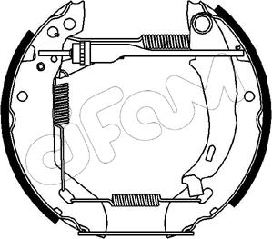 Cifam 151-040 - Brake Shoe Set autospares.lv