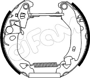 Cifam 151-052 - Brake Shoe Set autospares.lv