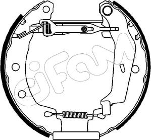 Cifam 151-061 - Brake Shoe Set autospares.lv