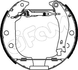 Cifam 151-005 - Brake Shoe Set autospares.lv