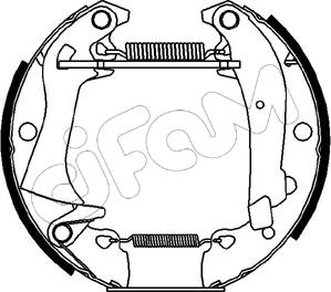 Cifam 151-019 - Brake Shoe Set autospares.lv