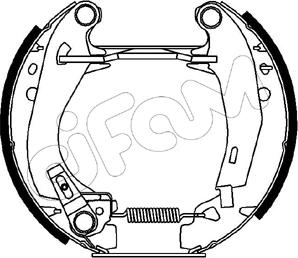 Cifam 151-011 - Brake Shoe Set autospares.lv