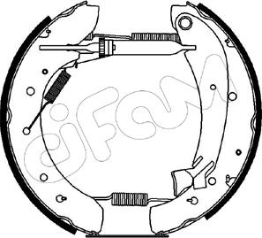 Cifam 151-074 - Brake Shoe Set autospares.lv