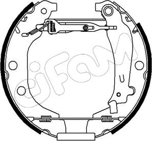 Cifam 151-078 - Brake Shoe Set autospares.lv