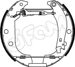 Cifam 151-143 - Brake Shoe Set autospares.lv