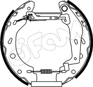 Cifam 151-162 - Brake Shoe Set autospares.lv