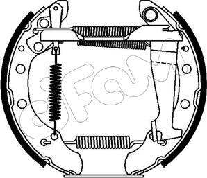 Cifam 151-108 - Brake Shoe Set autospares.lv