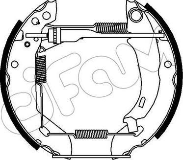 Cifam 151-395 - Brake Shoe Set autospares.lv