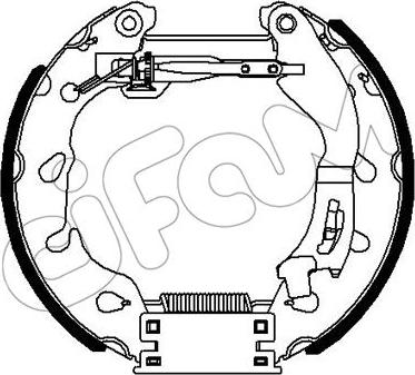 Cifam 151-355 - Brake Shoe Set autospares.lv