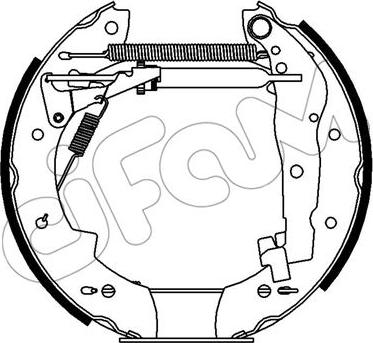 Cifam 151-388 - Brake Shoe Set autospares.lv