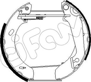 Cifam 151-245 - Brake Shoe Set autospares.lv