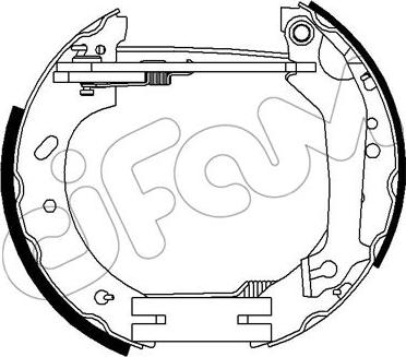 Cifam 151-266 - Brake Shoe Set autospares.lv