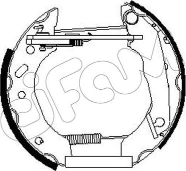 Cifam 151-263 - Brake Shoe Set autospares.lv